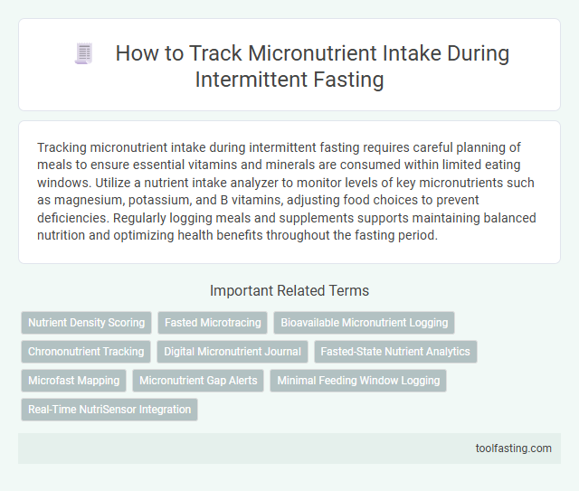 How to Track Micronutrient Intake During Intermittent Fasting