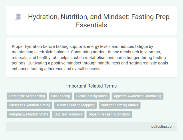 Hydration, Nutrition, and Mindset: Fasting Prep Essentials