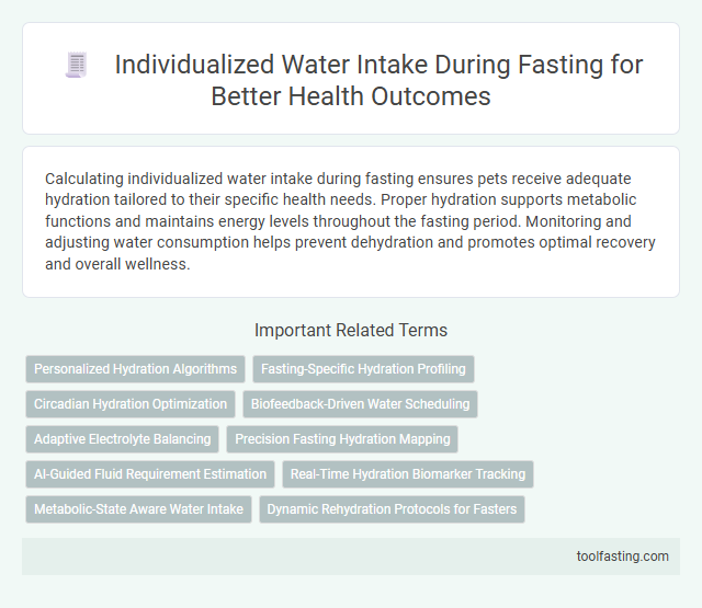 Individualized Water Intake During Fasting for Better Health Outcomes