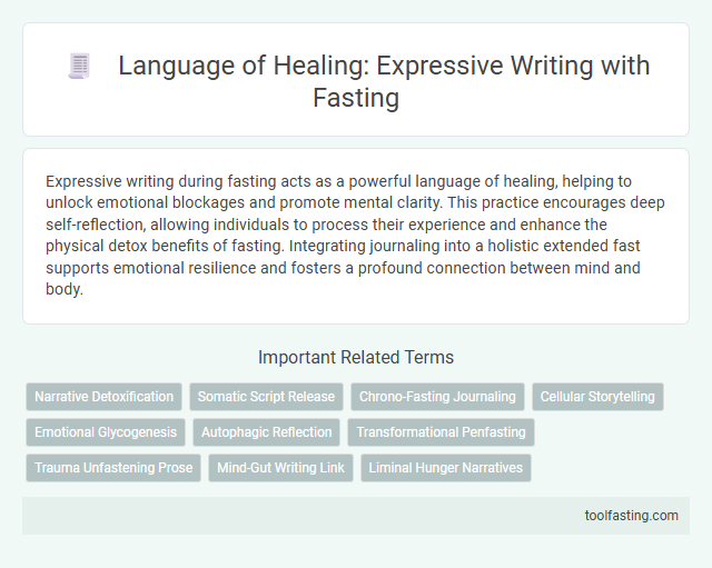 Language of Healing: Expressive Writing with Fasting