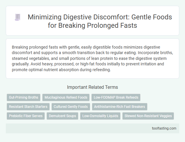 Minimizing Digestive Discomfort: Gentle Foods for Breaking Prolonged Fasts