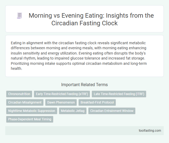 Morning vs Evening Eating: Insights from the Circadian Fasting Clock
