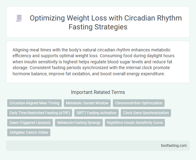 Optimizing Weight Loss with Circadian Rhythm Fasting Strategies