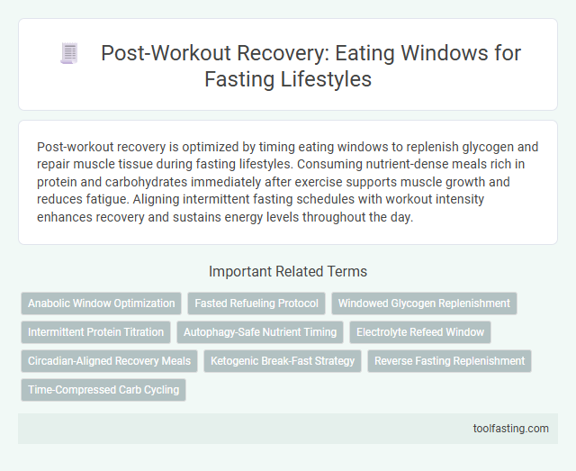 Post-Workout Recovery: Eating Windows for Fasting Lifestyles