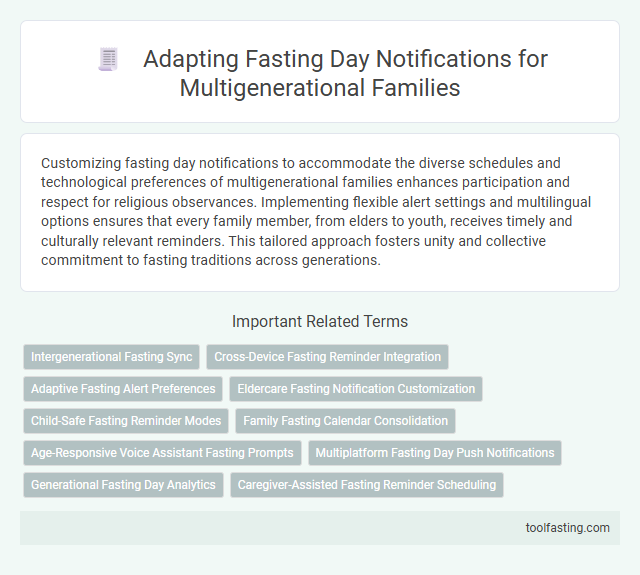 Adapting Fasting Day Notifications for Multigenerational Families