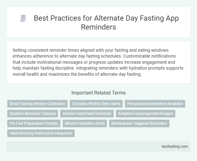 Best Practices for Alternate Day Fasting App Reminders