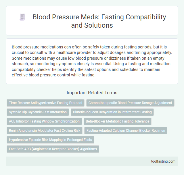 Blood Pressure Meds: Fasting Compatibility and Solutions