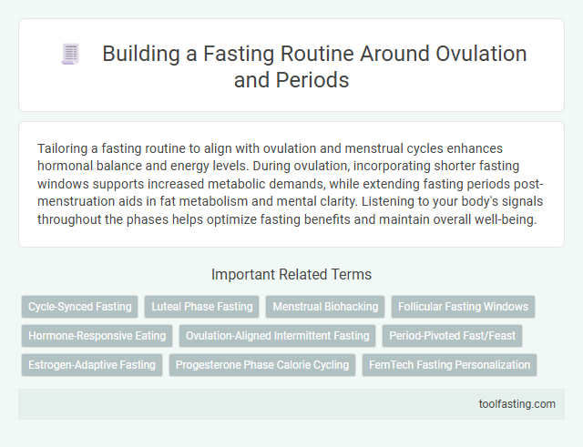 Building a Fasting Routine Around Ovulation and Periods