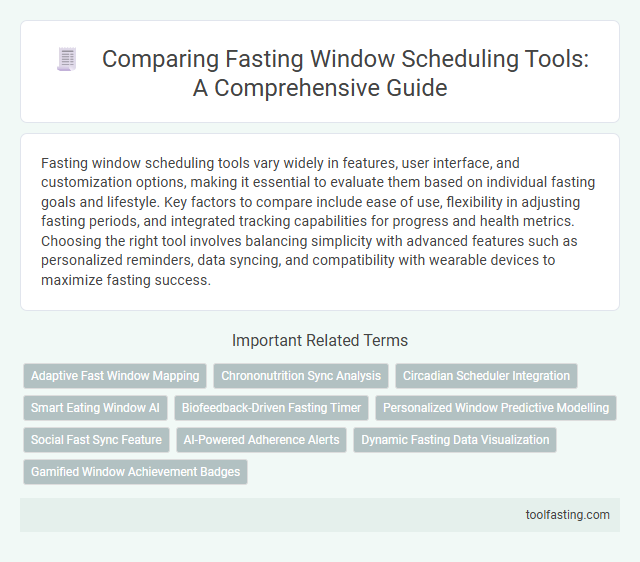 Comparing Fasting Window Scheduling Tools: A Comprehensive Guide