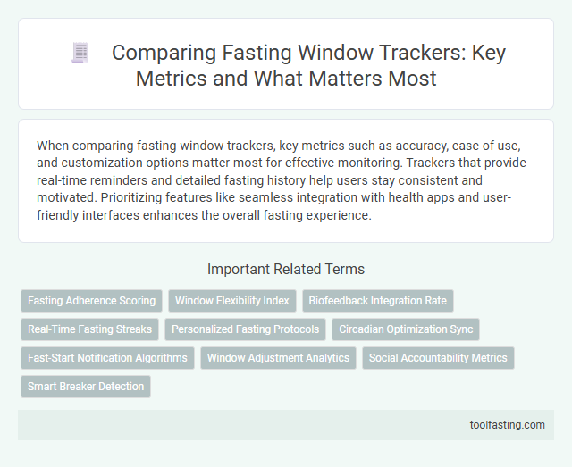 Comparing Fasting Window Trackers: Key Metrics and What Matters Most