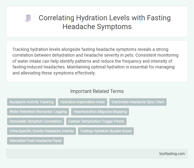 Correlating Hydration Levels with Fasting Headache Symptoms