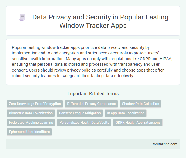 Data Privacy and Security in Popular Fasting Window Tracker Apps