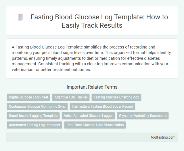 Fasting Blood Glucose Log Template: How to Easily Track Results