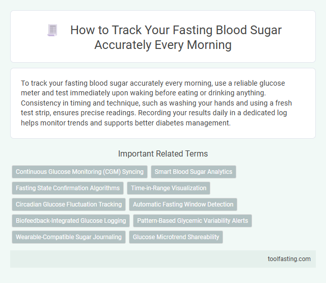 How to Track Your Fasting Blood Sugar Accurately Every Morning
