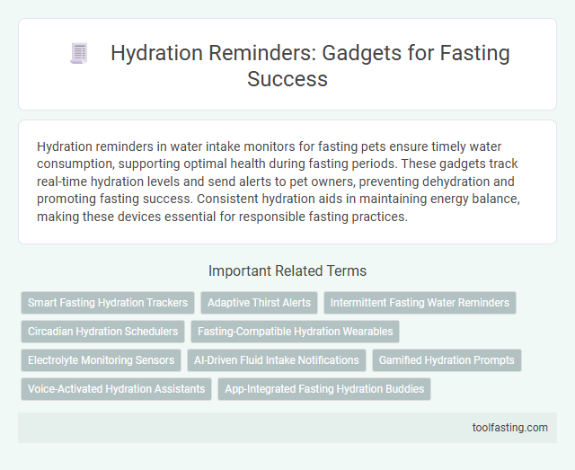 Hydration Reminders: Gadgets for Fasting Success