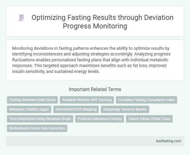 Optimizing Fasting Results through Deviation Progress Monitoring