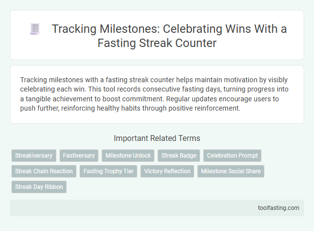 Tracking Milestones: Celebrating Wins With a Fasting Streak Counter