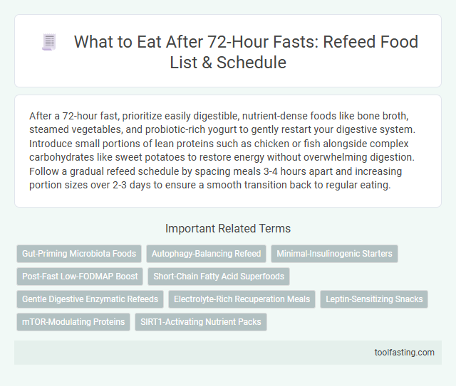 What to Eat After 72-Hour Fasts: Refeed Food List & Schedule