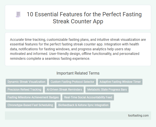 10 Essential Features for the Perfect Fasting Streak Counter App