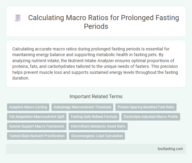 Calculating Macro Ratios for Prolonged Fasting Periods