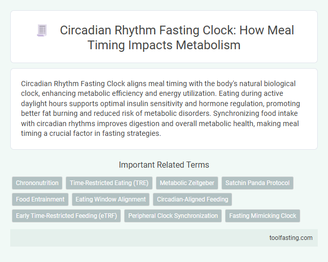 Circadian Rhythm Fasting Clock: How Meal Timing Impacts Metabolism