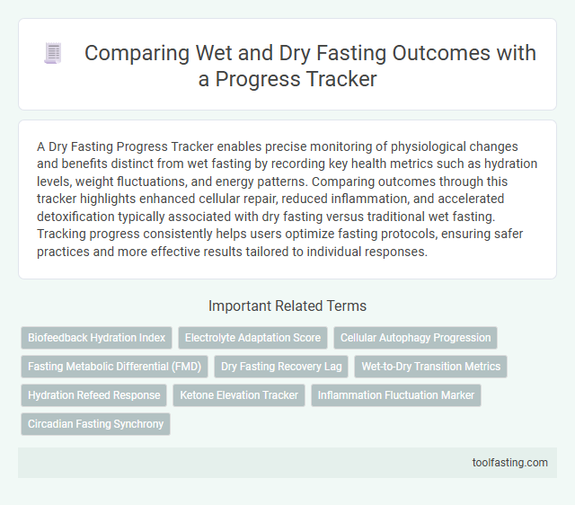 Comparing Wet and Dry Fasting Outcomes with a Progress Tracker