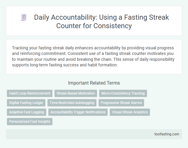 Daily Accountability: Using a Fasting Streak Counter for Consistency