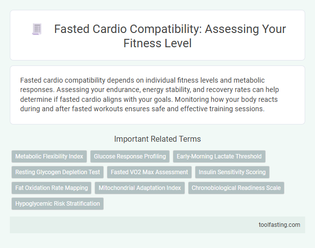 Fasted Cardio Compatibility: Assessing Your Fitness Level