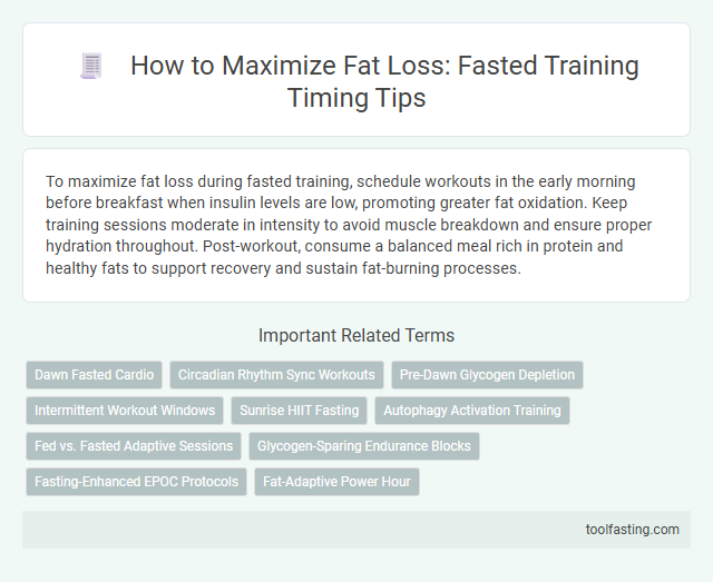 How to Maximize Fat Loss: Fasted Training Timing Tips