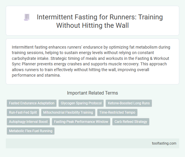 Intermittent Fasting for Runners: Training Without Hitting the Wall
