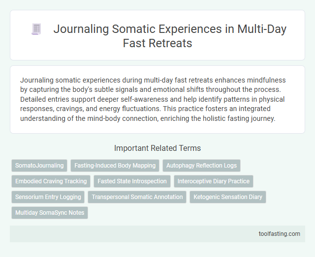 Journaling Somatic Experiences in Multi-Day Fast Retreats