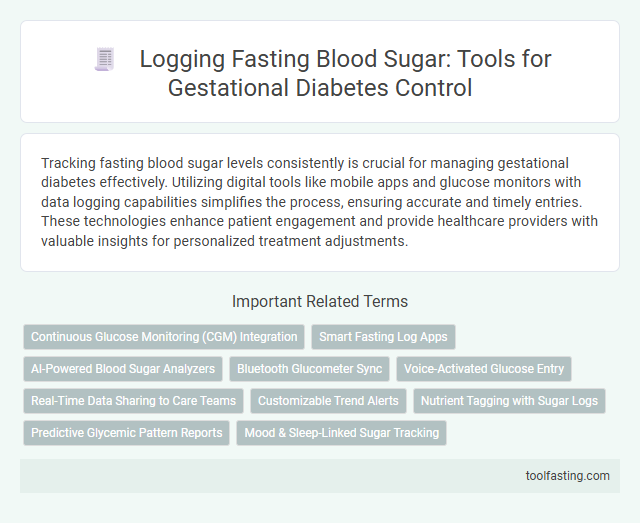 Logging Fasting Blood Sugar: Tools for Gestational Diabetes Control