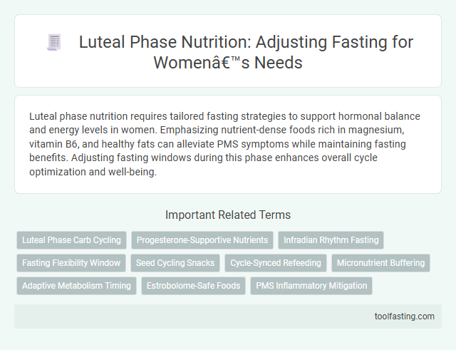 Luteal Phase Nutrition: Adjusting Fasting for Women’s Needs