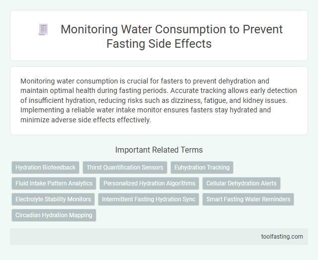 Monitoring Water Consumption to Prevent Fasting Side Effects