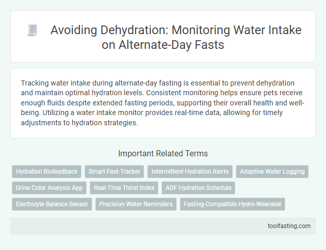 Avoiding Dehydration: Monitoring Water Intake on Alternate-Day Fasts