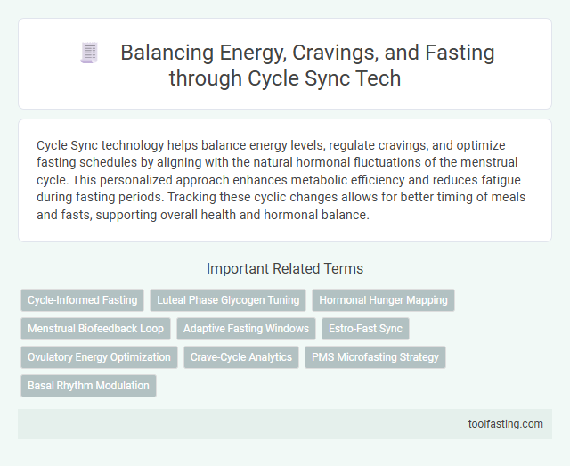 Balancing Energy, Cravings, and Fasting through Cycle Sync Tech