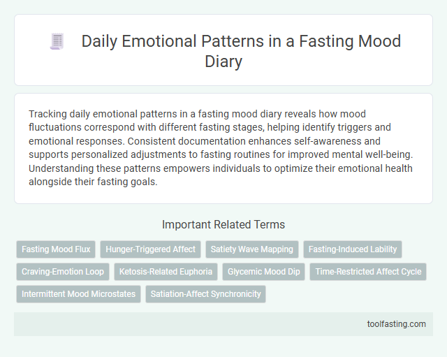 Daily Emotional Patterns in a Fasting Mood Diary