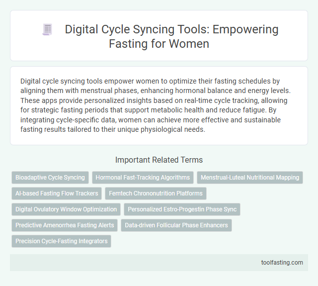 Digital Cycle Syncing Tools: Empowering Fasting for Women