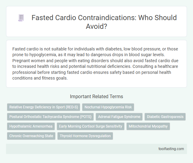 Fasted Cardio Contraindications: Who Should Avoid?