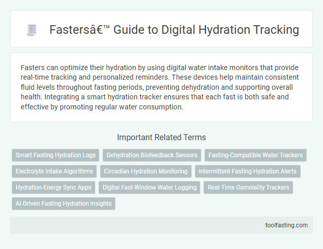 Fasters’ Guide to Digital Hydration Tracking
