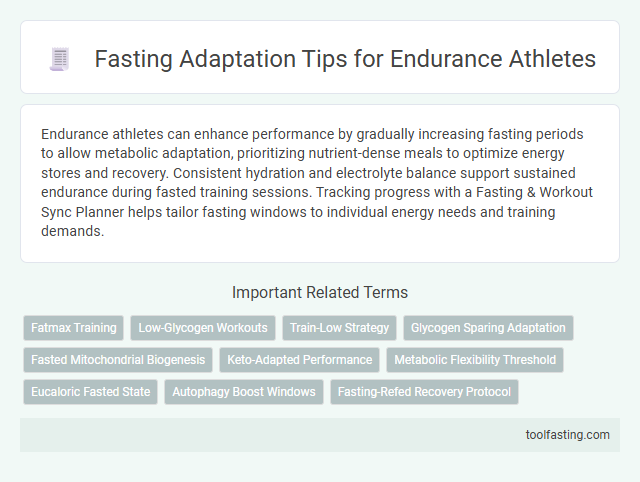 Fasting Adaptation Tips for Endurance Athletes