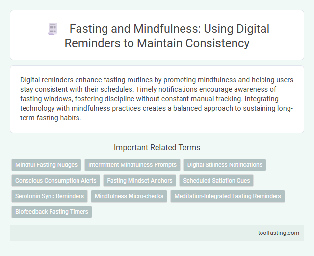 Fasting and Mindfulness: Using Digital Reminders to Maintain Consistency