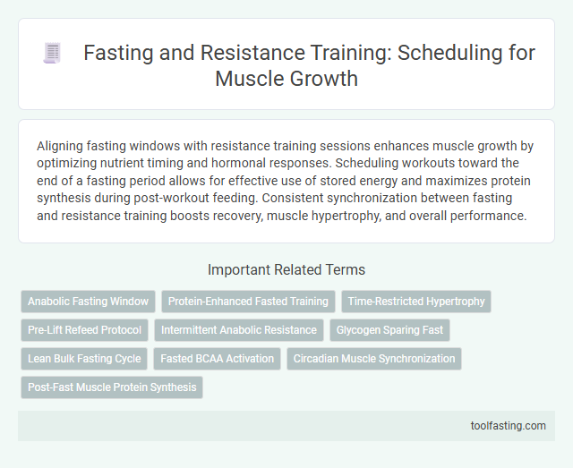 Fasting and Resistance Training: Scheduling for Muscle Growth