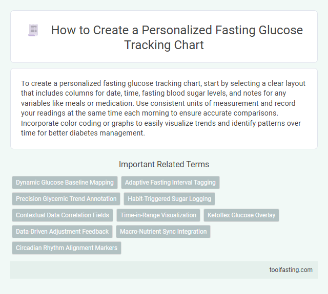 How to Create a Personalized Fasting Glucose Tracking Chart