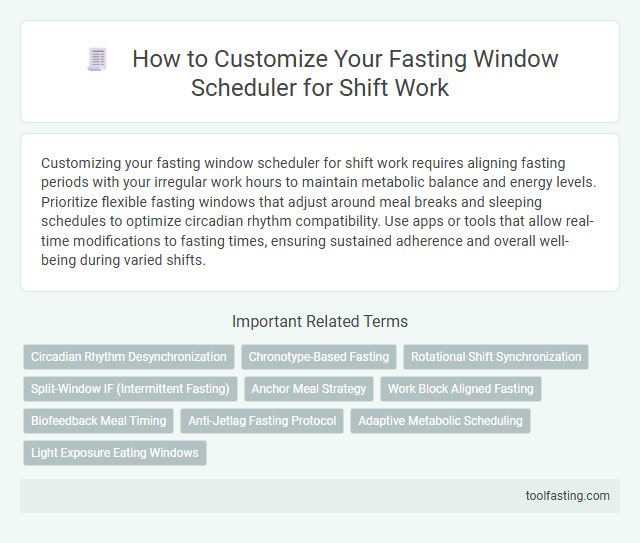 How to Customize Your Fasting Window Scheduler for Shift Work