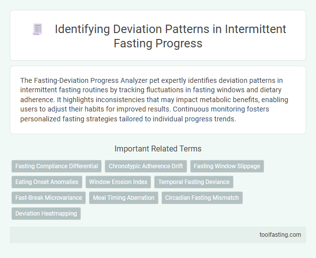 Identifying Deviation Patterns in Intermittent Fasting Progress