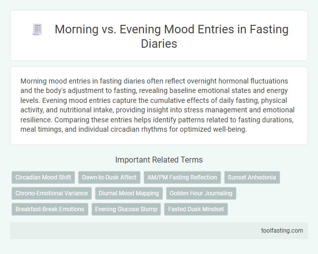 Morning vs. Evening Mood Entries in Fasting Diaries