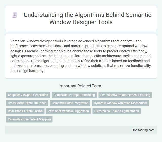 Understanding the Algorithms Behind Semantic Window Designer Tools