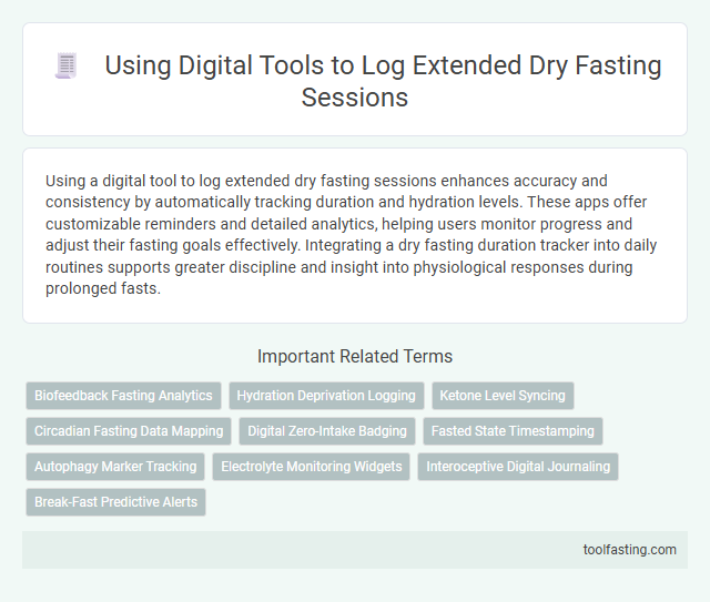 Using Digital Tools to Log Extended Dry Fasting Sessions