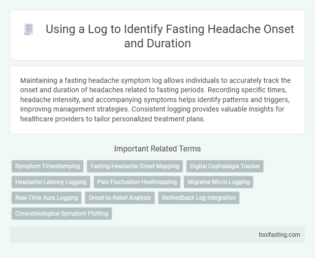 Using a Log to Identify Fasting Headache Onset and Duration